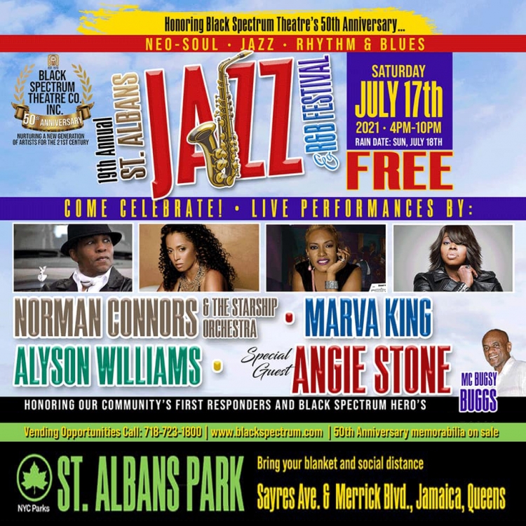Ms. Alyson Williams at The 19th Annual St. Albans Jazz/R&B Festival 50th Anniversary 