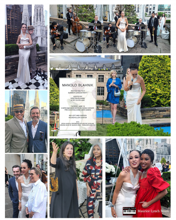  Pat Cleveland Host & Performs songs by Maurice Lynch at Manolo Blahnik's Summer Garden Party in NY